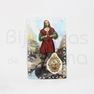  Saint Isidro card with medal and prayer