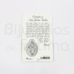 Pagela São Judas Tadeu c/ medalha e oração