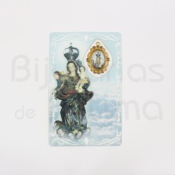 Pagela Nossa Senhora da Encarnação c/ medalha e oração