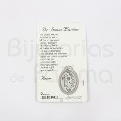 Dr. Sousa Martins card with medal and prayer