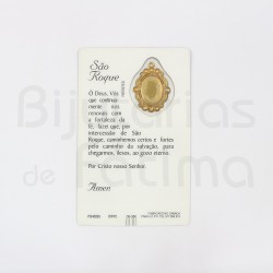 Pagela São Roque c/ medalha e oração