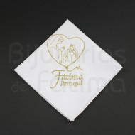Embroidered Nª Sª Fátima handkerchief