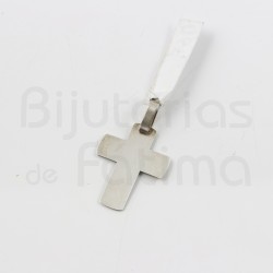  Simple 23mm silver crucifix