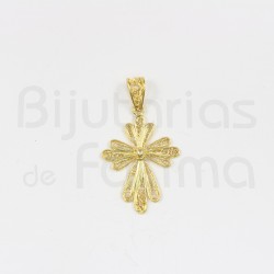 Golden silver cross medal