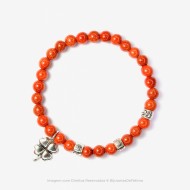 Pulseira com Pedras Aventurina Dourada