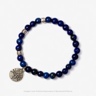 Pulseira com Pedras Lápis Lazúli