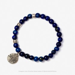 Pulseira com Pedras Lápis Lazúli