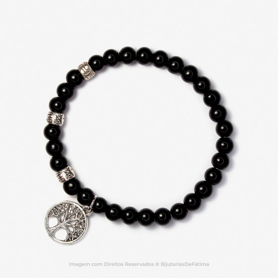 Pulseira com Pedras Ónix