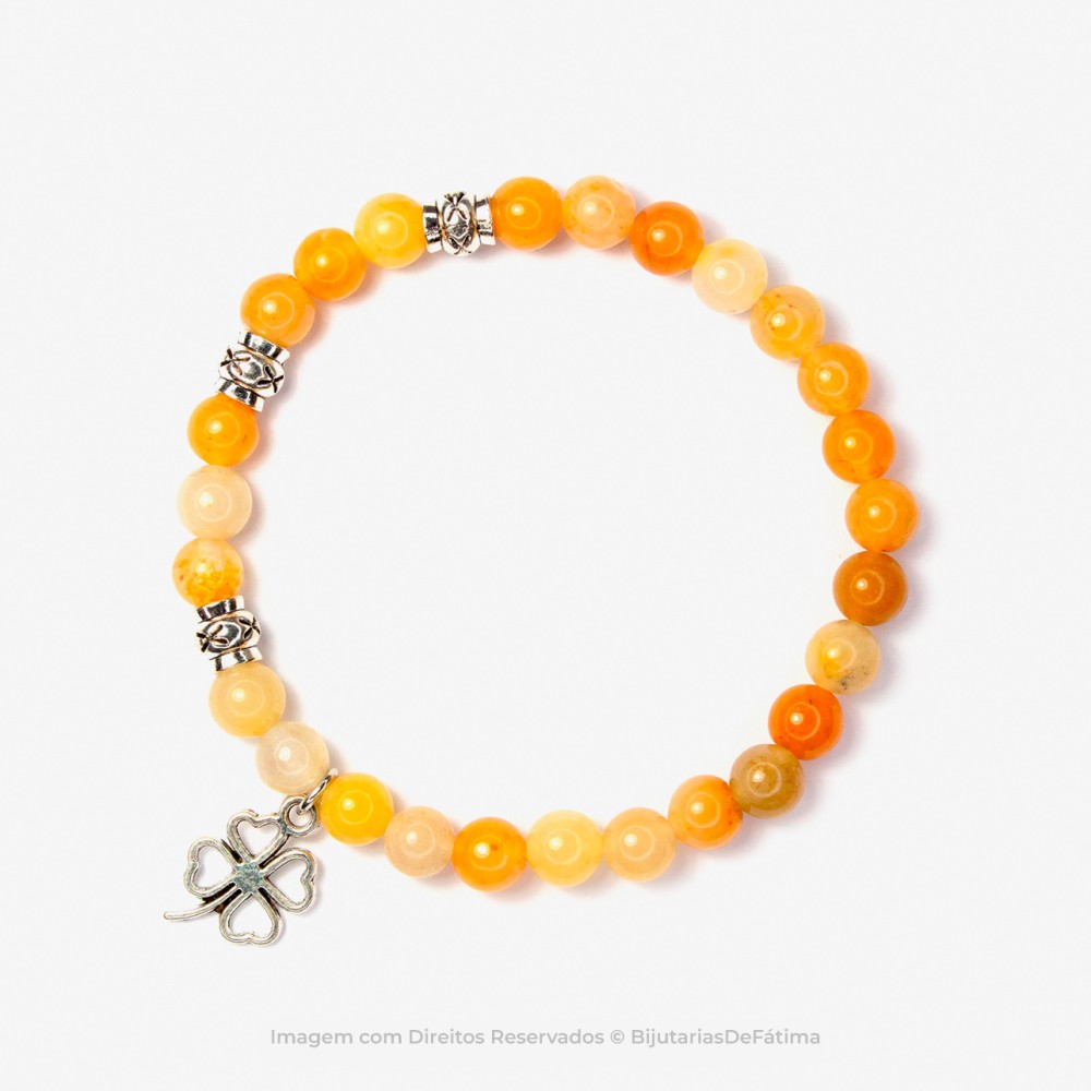 Pulseira com Pedras Quartzo Citrino