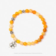 Pulseira com Pedras Quartzo Citrino