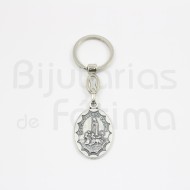 Keyring Fatima and St. Christopher Oval
