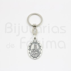 Keyring Fatima and St. Christopher Oval