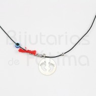 Silk thread w / feet medal