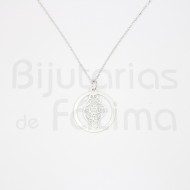 Silver wire with heart of viana