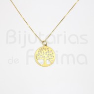 Golden silver tree of life wire