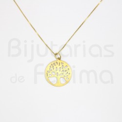Golden silver tree of life wire