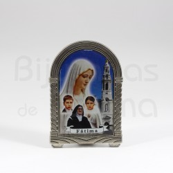 Plate Our Lady of Fatima and little shepherds
